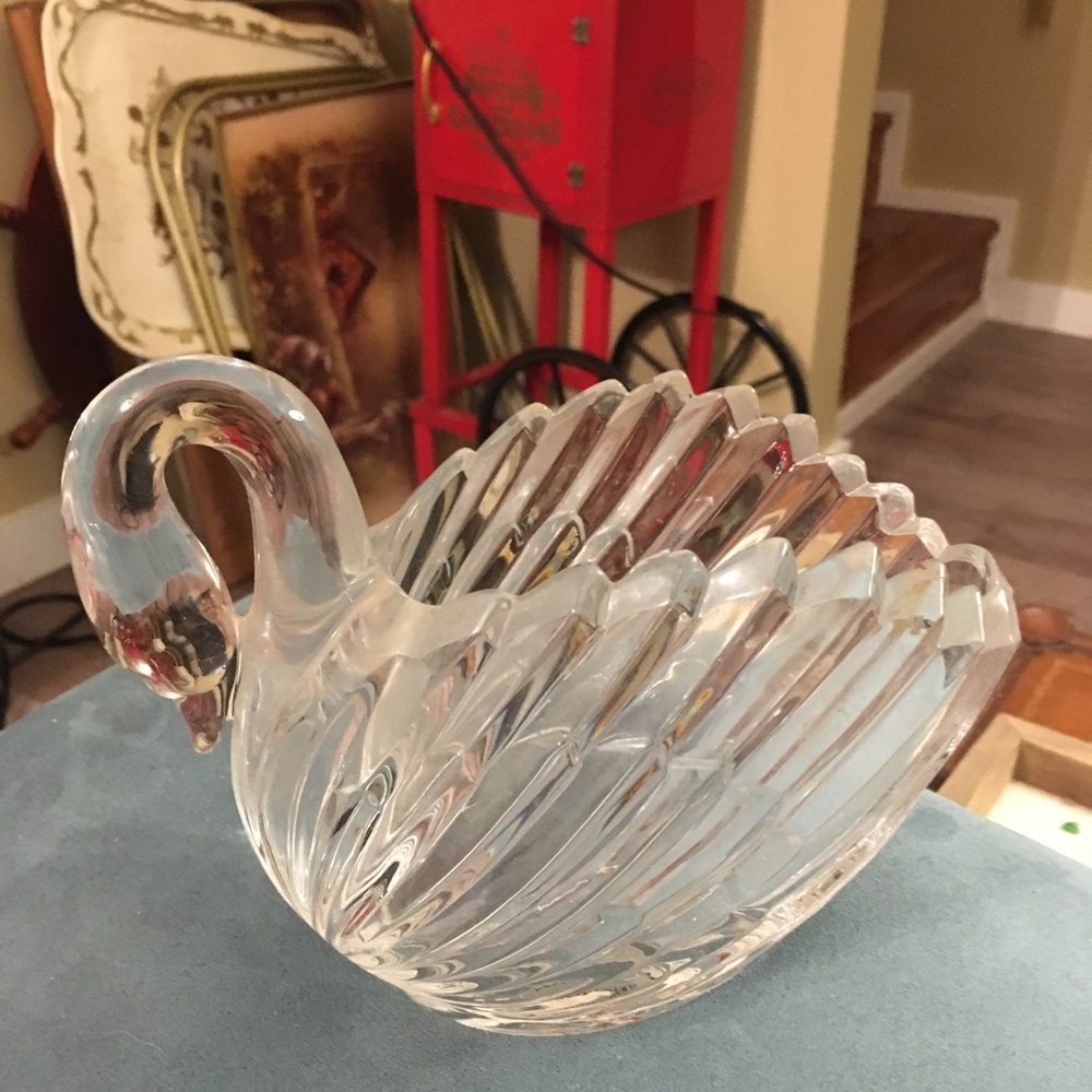 Lead crystal swan from west Germany